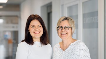 Chiara Mailänder, Sozialarbeiterin (links), Petra Harsch-Mohr, Sozialarbeiterin (rechts)